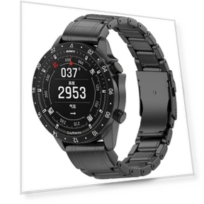 Safety Buckle Pure Titanium Metal Watch Band — Watch Accessories, Garmin