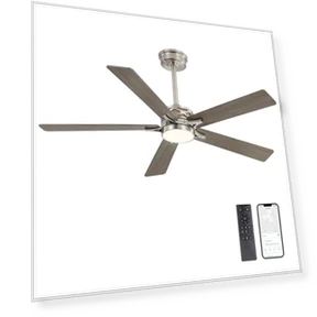 Smart Ceiling Fan with Lights — Ceiling Fan Wall Controls, WINGBO