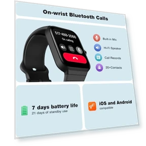 Умные часы с Bluetooth-вызовами и Alexa — Умные часы, Fitpolo