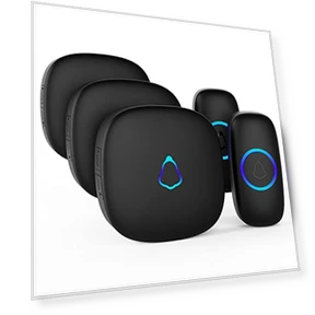 Wireless Doorbell with 3 Receivers 2 Push Buttons — Kits, SECRUI