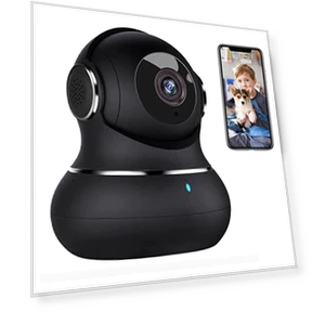 2K Indoor Security Camera, 360° Cameras for Home Security Indoor with Motion Detection, Pet Cam with Phone App, Baby... — Детские видеоняни, litokam