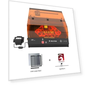X4 Pro 40W FDA Class 1 Laser with Laser Bed and LightBurn License — Alignment & Leveling Lasers, Mecpow