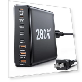 8-Port USB C Charging Station — Chargers & Adapters, Ediliow