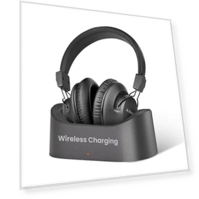 Bluetooth 5.3 Over-Ear Headphones with Wireless Charging Dock — Over-Ear Headphones, Avantree