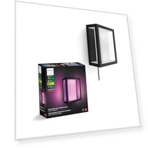 Impress Outdoor Wall Light Wide — Garden Illumination, Philips Hue