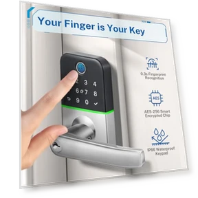 Keypad Smart Door Lock with Handle — Smart Home Security, KUCACCI