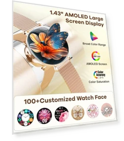 Ultra-Slim HD Women's Smart Watch — Smartwatches, LIGE