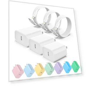 USB C Fast Charger with Lightning Cable — Lightning, ILOUYU
