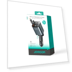 4 in 1 Retractable Cable Car Charger — Charging Solutions, JOYROOM