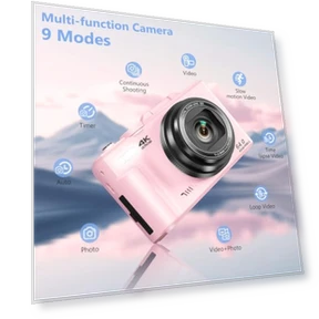 4K Digital Camera with Flip Screen — Camcorder, VJIANGER