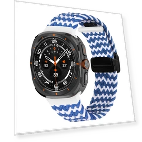Fold Magnetic Buckle Braided Watch Band — Smartwatch Straps, Samsung