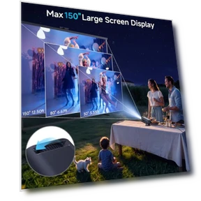 Mini Projector with WiFi and Bluetooth — Home Theater Projectors, Mentech