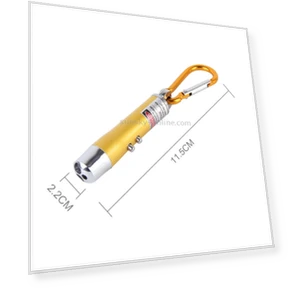 Portable Colorful Metal Shell Mini LED Flashlight Torch Light Laser Light Keychain — Flashlights