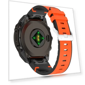Quick Release Buckle Silicone Leather Watch Band — Watch Straps & Bands, Garmin