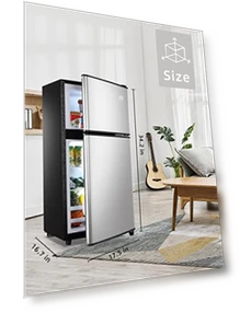 Retro Mini Fridge with Freezer — Mini Fridges, KRIB BLING