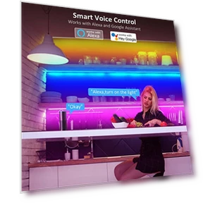 Smart RGB Under Cabinet Lights Kit — Under-Cabinet Mounts, maylit