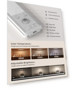 134 LED Under Cabinet Lights — Under-Cabinet Lights, EZVALO