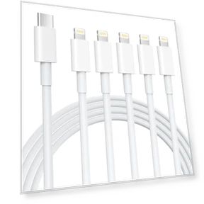 5 Pack 6FT USB C to Lightning Cable — Lightning, NKNZLY