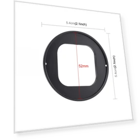52mm UV Lens Filter with Adapter Ring for GoPro — , PULUZ