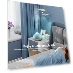 Aroma Diffuser with Essential Oils Set — Air Moisturizers, Dynooper