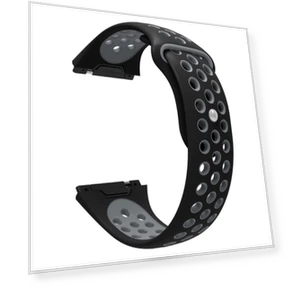 Breathable Two-tone Silicone Watch Band — Fitness Bands