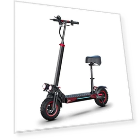 Folding Electric Scooter with Seat & Double Suspension — Push Scooters, ITOYXES