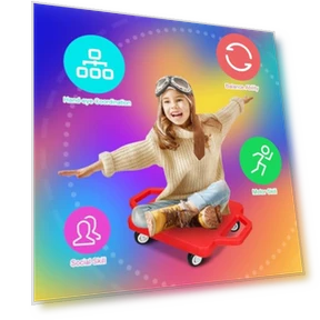 Sports Scooter Board with Handles for Kids — Kids Fitness, SUNYIWJIE