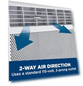 Window Air Conditioner Unit, 6,000 BTU for Small Rooms up to 250 sq ft — Cooling Solutions, GE