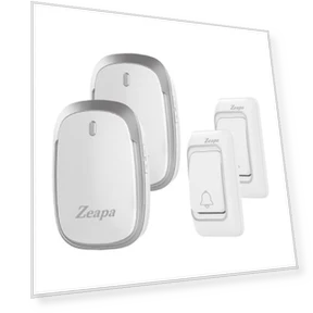 Wireless Doorbell with 2 Transmitter & 2 Receiver — Kits, Zeapa