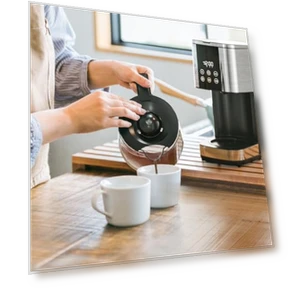 10-Cup Drip Coffee Maker with LED Display & Touch Screen — Coffee Makers, Kismile
