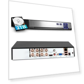 8-канальная система видеонаблюдения DVR с жестким диском 2ТБ — Видеорегистраторы для систем видеонаблюдения, KERUI