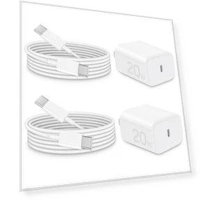 20W PD Fast Charger Block with 6Ft USB C Cable — Chargers, Shenzhen Yijiapin Trading Co., Ltd.