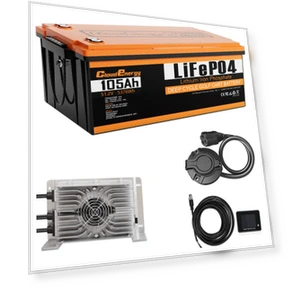 48V 105Ah LiFePO4 Battery with 20A Charger — Battery Chargers, Cloudenergy