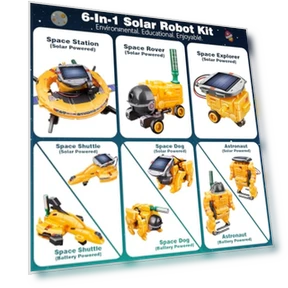 6-in-1 Solar Robot Toys — Solar Power, Dioju