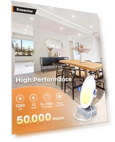 6 Inch LED Recessed Ceiling Light — Kits, Ensenior