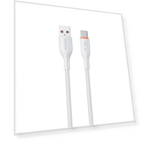 USB to Type-C Силиконовый Кабель для Зарядки и Передачи Данных — Кабели, WK