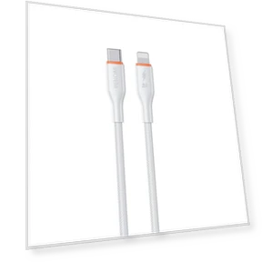 PD27W Type-C to 8 Pin Silicone Data Cable — Cables, WK