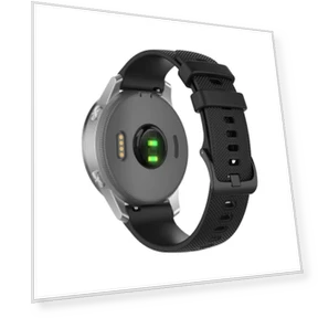 छोटी प्लेड सिलिकॉन वॉच बैंड — स्मार्टवॉच बैंड, Garmin