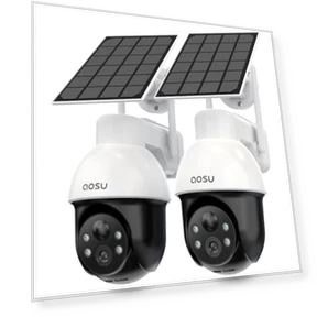 Solar Security Cameras System Wireless Outdoor — Security Cameras, AOSU