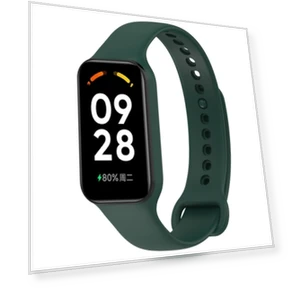 Solid Color Silicone Integrated Watch Band — Fitness Bands, Redmi