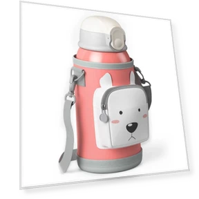 Smart Cartoon Animal Children Straw Cup — Parent Cup Holders