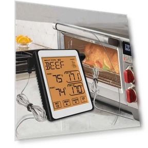 Dual Probe Color Screen Smart Alarm Grill Kitchen Thermometer — Grill Thermometers
