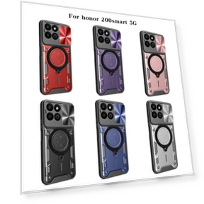 CD Texture Sliding Camshield Magnetic Holder Phone Case — Basic Cases, Honor