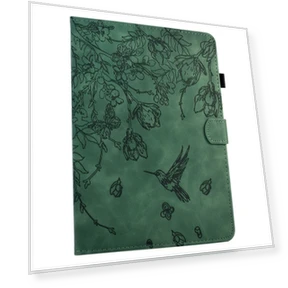 Flowers and Bird Embossed Smart Leather Tablet Case for iPad 10.2 2021 / 10.5 2019 — Keyboard Cases