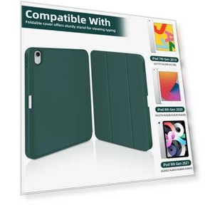 3-fold TPU Smart Leather Tablet Case with Pen Slot for iPad Air 11 2024 — Keyboard Cases