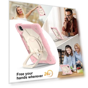 Contrast Color Robot Silicone Hybrid PC Tablet Case for iPad Pro 11 2022 / Air 10.9 2022 — Cases