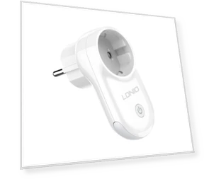 16A Smart WiFi EU Plug Socket with Power Monitoring and Voice Control — Smart Home Modules, LDNIO