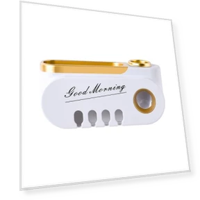 Smart UV Toothbrush Sterilizer - Wall Mounted Holder Set — Toothbrush Holders