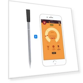 Wireless Bluetooth Smart Food Oven Thermometer — Grill Thermometers, BBQ Kitchen