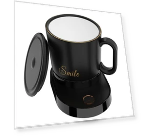 Desktop Mobile Phone Wireless Charger Smart Stirring Mug — Beverage Warmers, IDZ